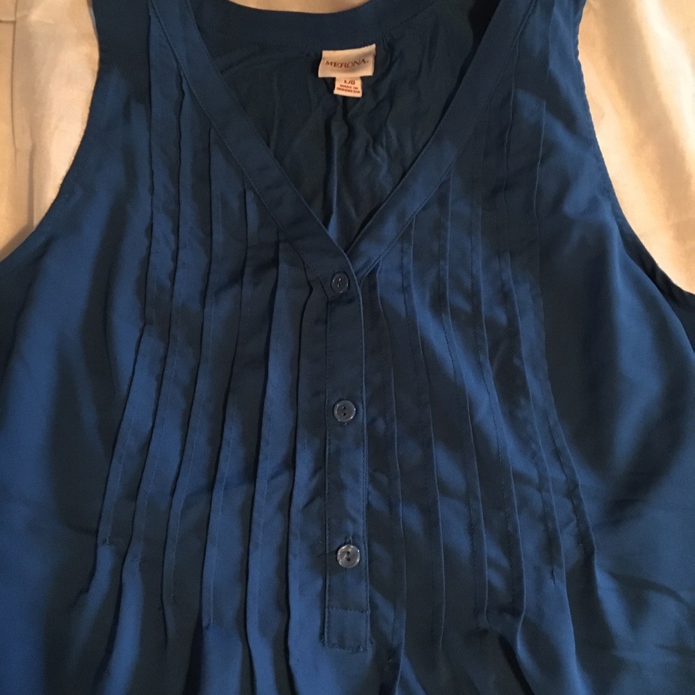 Large, blue tank